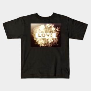 Flowers And Love Kids T-Shirt